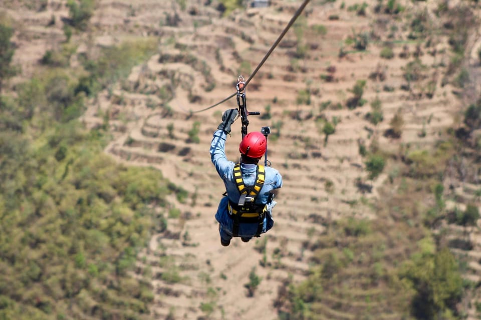 Kathmandu: Nagarkot Zipline Adventure with Pickup & Lunch photo 2