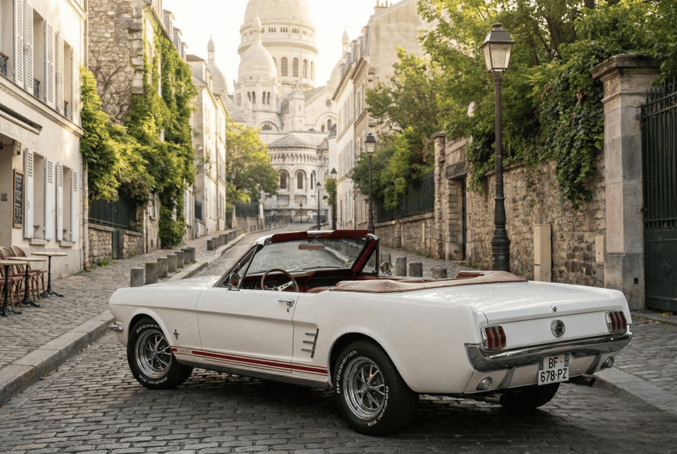 Paris: Vintage Mustang Tour & Local Guide with Hotel Pickup photo 2