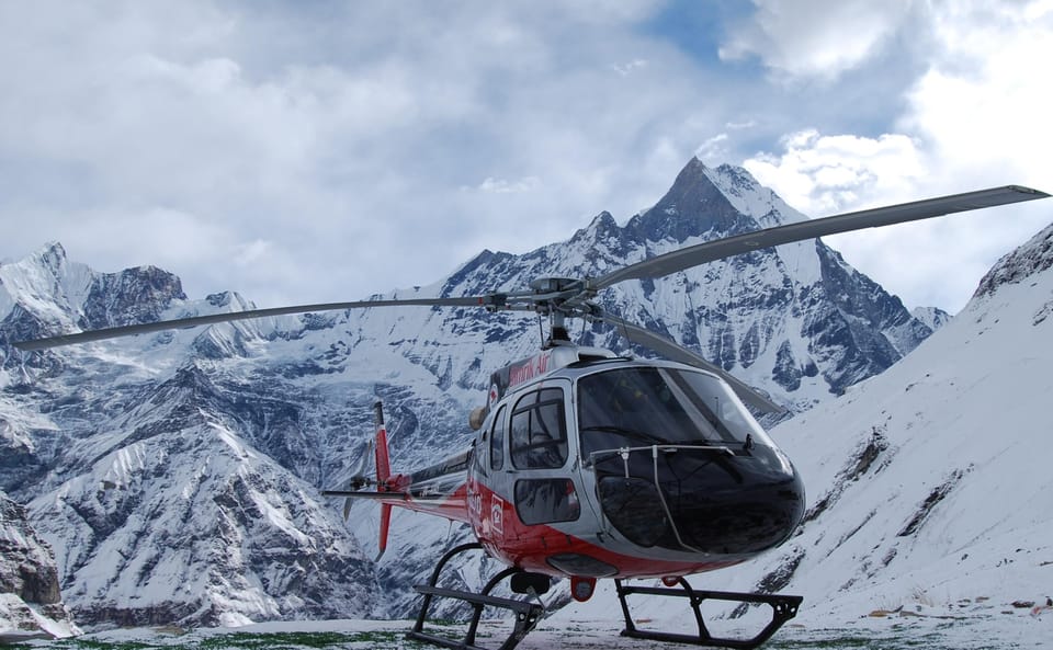 Annapurna Base Camp Helicopter Tour, Pagoda & Boat Ride photo 3