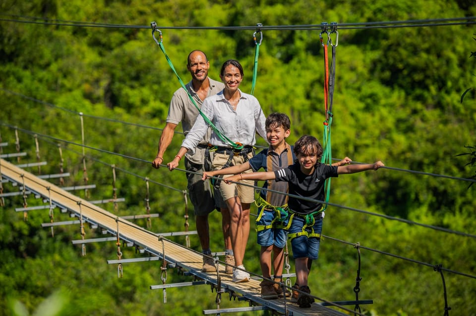 Mauritius: Nepalese Bridge 350m at Vallé Advenature Park photo 4