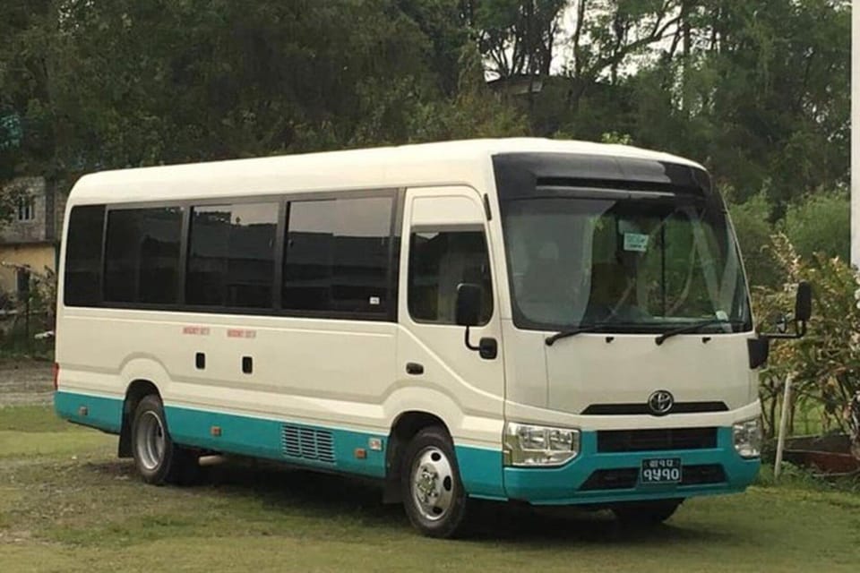 From Kathmandu To Pokhara Ac Toyota Coaster Deluxe Coach photo 3